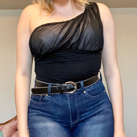 NWOT Ricki’s One-Shoulder Top - Picture 2 of 5